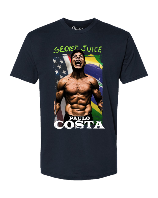 Brazil USA Flag Tee - Navy