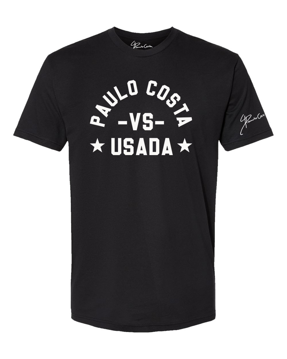Paulo vs USADA Tee Black Paulo Costa Merch