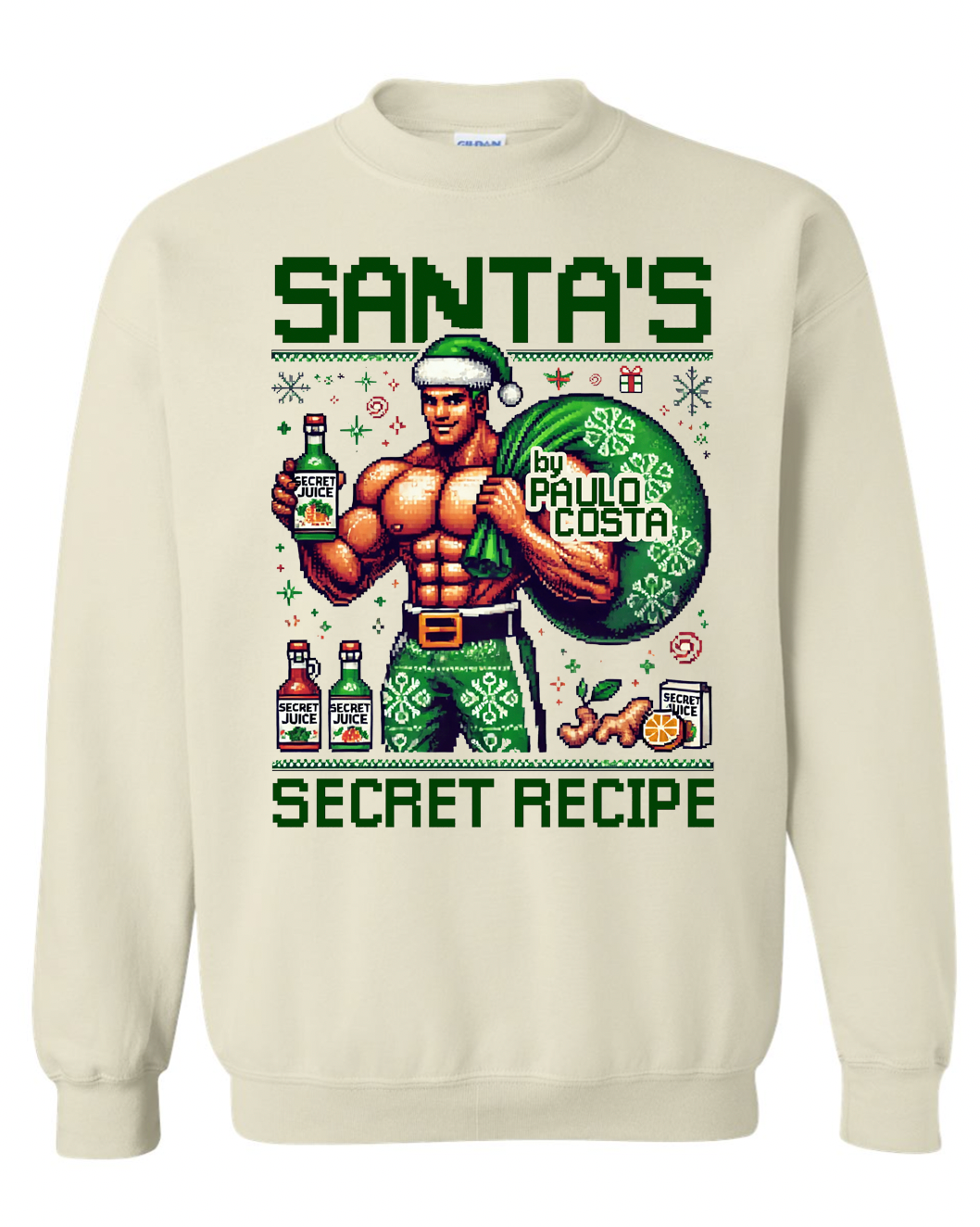 Santas Secret Crewneck - Sand